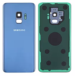 Задняя крышка корпуса Samsung Galaxy S9 G960F со стеклом камеры Original  Coral Blue