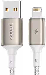 Кабель USB Proove Dense Metal 12W 2.4A Lightning Cable White