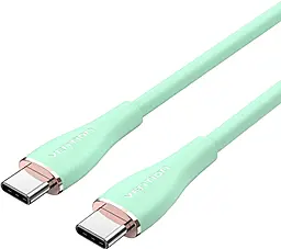 Кабель Vention USB Type-C - Type-C 100w 5a 1м PD cable Green (TAWGF) - фото Кабель Vention USB Type-C - Type-C 100w 5a 1м PD cable Green (TAWGF)