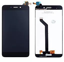 Дисплей Huawei Honor 6C Pro, Honor V9 Play (шлейф с изгибом) (JMM-AL00, JMM-AL10, JMM-TL00, JMM-TL10, JMM-L22) с тачскрином, Black