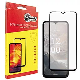 Захисне скло Dengos Full Glue для Nokia C32 Black (TGFG-306)