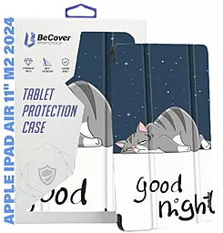 Чехол для планшета BeCover Smart Case для Apple iPad Air 11" M2 2024, M3 2025 Good Night (711604) - фото Чехол для планшета BeCover Smart Case для Apple iPad Air 11" M2 2024, M3 2025 Good Night (711604)