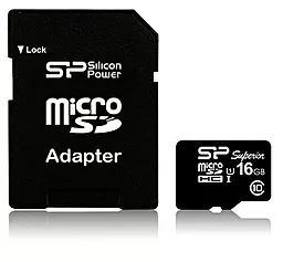 Карта пам'яті Silicon Power microSDHC 16GB Elite Class 10 UHS-I U1 + SD-адаптер (SP016GBSTHBU1V10-SP) - фото Карта пам'яті Silicon Power microSDHC 16GB Elite Class 10 UHS-I U1 + SD-адаптер (SP016GBSTHBU1V10-SP)