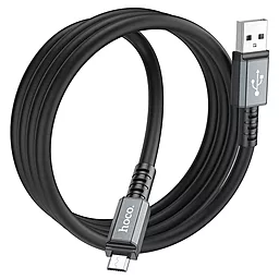Кабель USB Hoco X85 Strength micro USB Cable Black - миниатюра 2