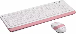 Комплект (клавіатура+мишка) A4Tech Fstyler FG1010 White/pink - мініатюра 2