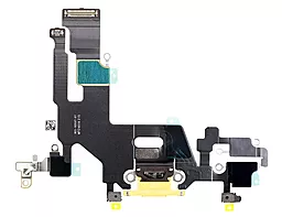 Нижний шлейф Apple iPhone 11 с разъемом зарядки, с микрофоном Yellow