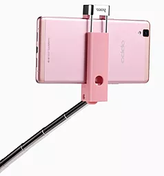 Моноподи, селфі-палки для селфі Hoco K4 Beauty Wireless Pink - мініатюра 5 Моноподи, селфі-палки для селфі Hoco K4 Beauty Wireless Pink - мініатюра 5