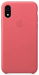 Чехол Apple Leather Case for iPhone XR Peony Pink