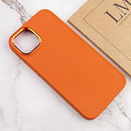 Чехол Epik TPU Bonbon Metal Style для Apple iPhone 13 (6.1") Оранжевый / Papaya - миниатюра 4