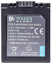 Аккумулятор для фотоаппарата Panasonic CGA-S002, DMW-BM7 (990 mAh) DV00DV1097 PowerPlant