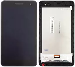 Дисплей для планшету Huawei MediaPad T1 7 T1-701U (жовтий шлейф) + Touchscreen with frame Black