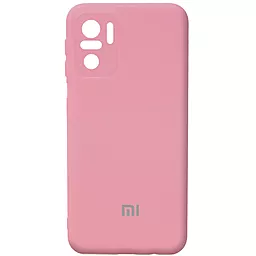 Чехол Epik Silicone Cover Full Camera  для Xiaomi Redmi Note 10, Note 10s, Poco M5s Розовый / Pink