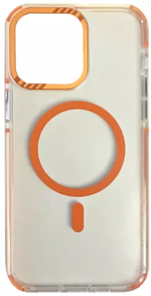 Чехол 1TOUCH TRX with MagSafe для Apple iPhone 15 Clear-Orange - фото 1