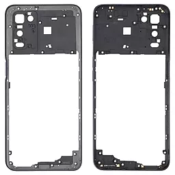 Рамка корпуса Oppo A16 / A16s / A54s Crystal Black - фото Рамка корпуса Oppo A16 / A16s / A54s Crystal Black