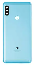 Задняя крышка корпуса Xiaomi Redmi Note 5 / Redmi Note 5 Pro со стеклом камеры Blue - фото Задняя крышка корпуса Xiaomi Redmi Note 5 / Redmi Note 5 Pro со стеклом камеры Blue