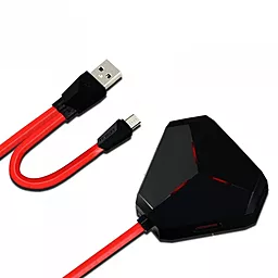 Мультипортовий USB-A хаб Remax RU-U3 2.1A 3 port Black