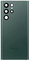 Задняя крышка корпуса Samsung Galaxy S22 Ultra 5G S908 со стеклом камеры Original   Green