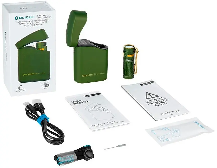 Ліхтарик акумуляторний Olight Baton 4 OD Green - фото 7