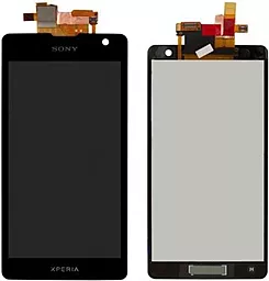 Дисплей Sony Xperia TX (LT29i) с тачскрином, Black