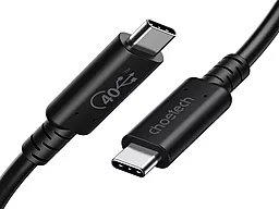 PD HD Кабель Choetech USB 4.0 100W 8K 60Hz 40Gbps 0.8M USB Type-C - Type-C Cable Black (XCC-1028-BK)