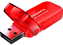 Флешка ADATA 64 GB UV240 USB 2.0 Red (AUV240-64G-RRD) - фото Флешка ADATA 64 GB UV240 USB 2.0 Red (AUV240-64G-RRD)