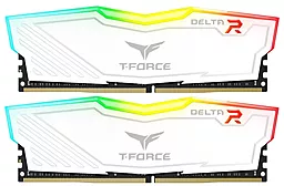 Оперативна пам'ять Team 8GB (2x4GB) DDR4 2400MHz T-Force Delta RGB White (TF4D48G2400HC15BDC01)