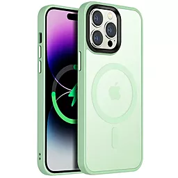 Чехол Epik Metal Buttons with MagSafe Colorful для Apple iPhone 12 Pro Max Mint