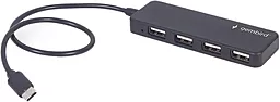 USB Type-C хаб Gembird 4-in-1 black (UHB-CM-U2P4-01) - фото USB Type-C хаб Gembird 4-in-1 black (UHB-CM-U2P4-01)