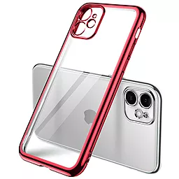 Прозрачный силиконовый чехол глянцевая окантовка Full Camera для Apple iPhone 11 (6.1") 