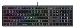 Клавиатура A4Tech FX60 USB Neon backlit Grey - фото Клавиатура A4Tech FX60 USB Neon backlit Grey