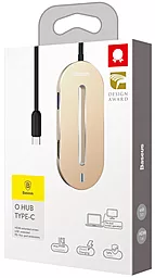 Мультипортовый USB Type-C хаб Baseus USB-C -> HDMI/USB 3.0/Type-C Silver (CABOOK-0S) - миниатюра 5