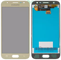 Дисплей Samsung Galaxy J3 J330 2017 с тачскрином, оригинал, Gold - фото Дисплей Samsung Galaxy J3 J330 2017 с тачскрином, оригинал, Gold