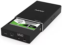 Карман для HDD Maiwo 2х2.5" USB 3.1 GEN2 Type-C K25272C  Black - миниатюра 7