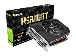 Видеокарта Palit GeForce GTX 1660 Ti StormX OC (NE6166TS18J9-161F)