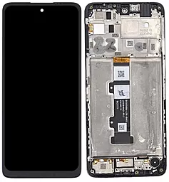 Дисплей Motorola Moto G22 (XT2231) с тачскрином и рамкой, Black