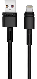 USB Кабель XO NB-Q166 Quick Charge 5a Lightning Cable Black