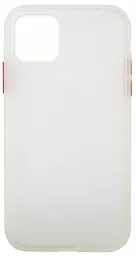 Чехол 1TOUCH Gingle Matte Apple iPhone 11 Pro Max White/Red