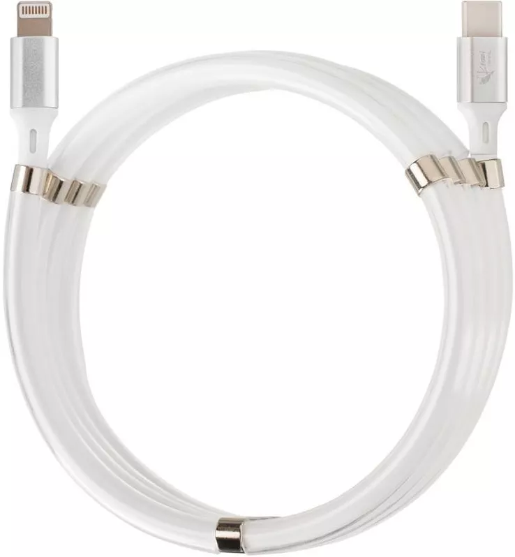 Кабель Krazi Super USB Type-C - Lightning 15w 3a 1м сable White (KZ-UC001) - фото 1