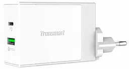 Мережевий зарядний пристрій з швидкою зарядкою Tronsmart W2DT 2 USB Type-C + QC3.0 48W White
