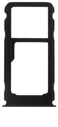 Держатель (лоток) Сим карты Nokia 3.1 Plus Single Sim Black - фото 1