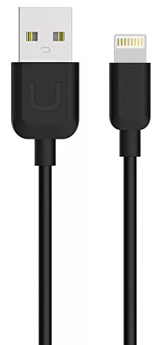Кабель Usams U-Turn Series USB-A - Lightning 12w 2.4a 1м cable Black (US-SJ097) - фото 1