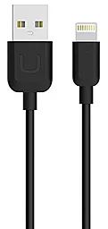 Кабель Usams U-Turn Series USB-A - Lightning 12w 2.4a 1м cable Black (US-SJ097) - фото Кабель Usams U-Turn Series USB-A - Lightning 12w 2.4a 1м cable Black (US-SJ097)