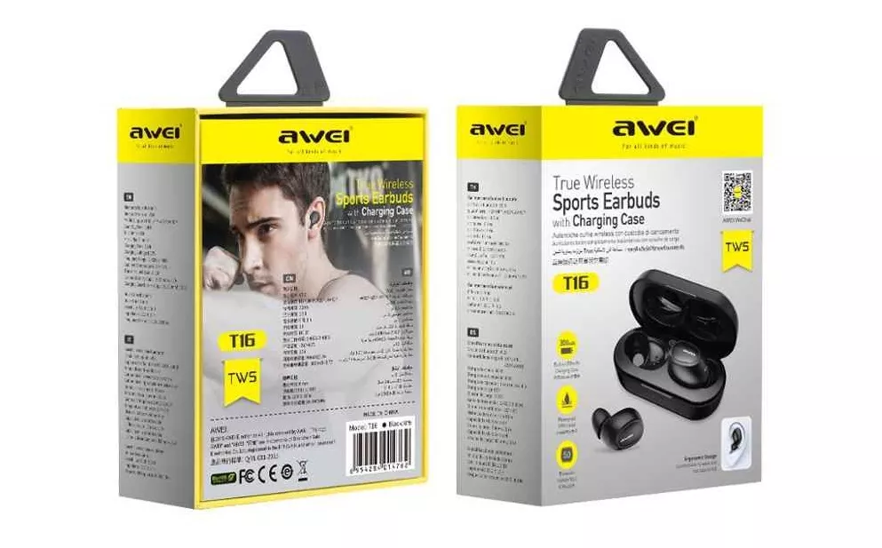 Навушники Awei T16 Black - фото 4