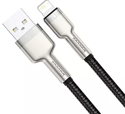 USB Кабель Baseus Cafule Series Metal 2.4A Lightning Cable Black (CALJK-A01) - мініатюра 2