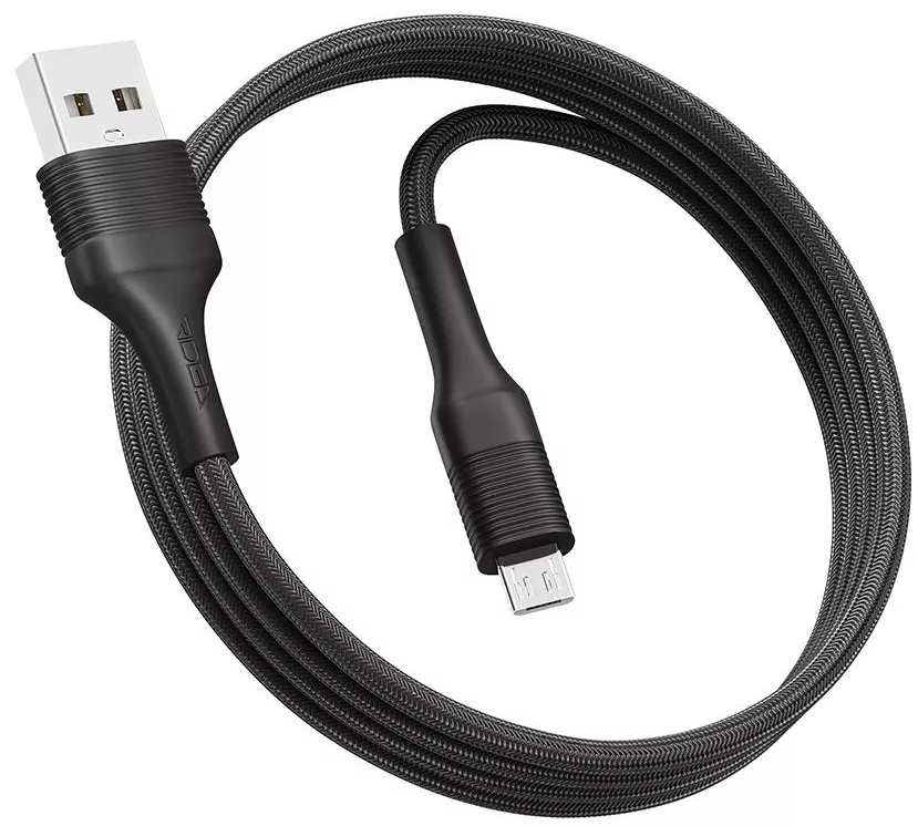 Кабель Ridea RC-ST74 StablePro USB-A - micro USB 15w 3a 1м cableBlack - фото 2