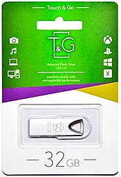 Флешка T&G 32GB 117 Metal Series Silver (TG117SL-32G) - фото Флешка T&G 32GB 117 Metal Series Silver (TG117SL-32G)