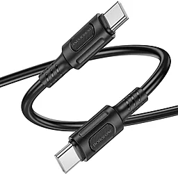 Кабель Borofone BX111 USB Type-C - Type-C 60w 3a 1м PD cable Black - мініатюра 2 Кабель Borofone BX111 USB Type-C - Type-C 60w 3a 1м PD cable Black - мініатюра 2