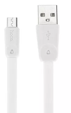 Кабель Hoco x9 High Speed USB-A - micro USB 12w 2.4a 1м cable White - фото 1