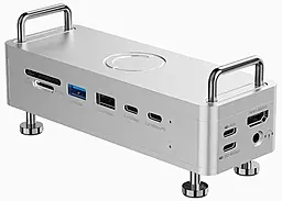 Мультипортовий Type-C хаб з підтримкою NVMe Ulanzi QT03 9-in-1 USB3.2 gray - фото Мультипортовий Type-C хаб з підтримкою NVMe Ulanzi QT03 9-in-1 USB3.2 gray