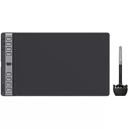 Графический планшет Huion Inspiroy 2 L (H1061P) + перчатка Black - фото Графический планшет Huion Inspiroy 2 L (H1061P) + перчатка Black